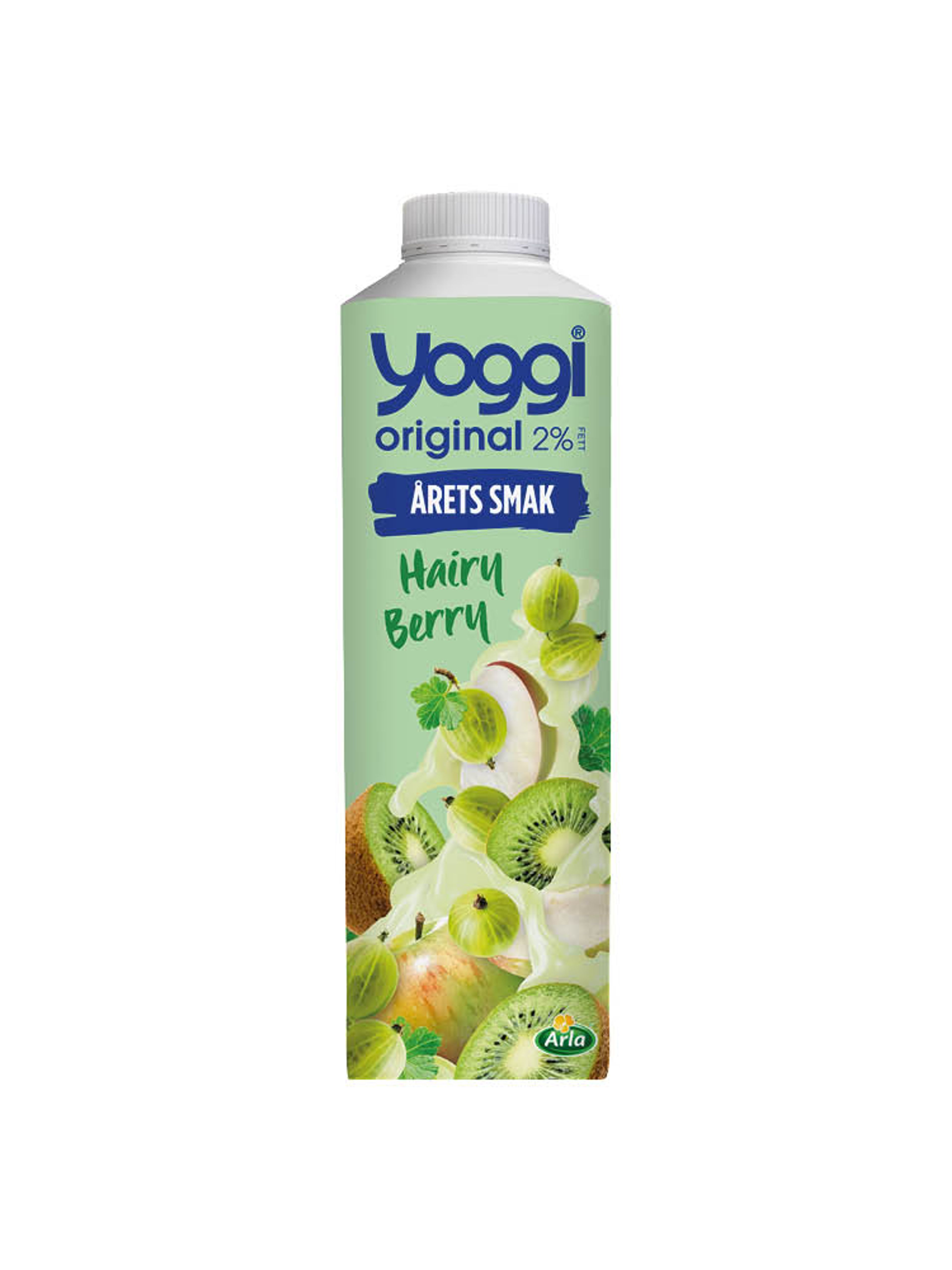 Produktbild som visar Yoggi original kiwi/krusbär/äpple från Yoggi