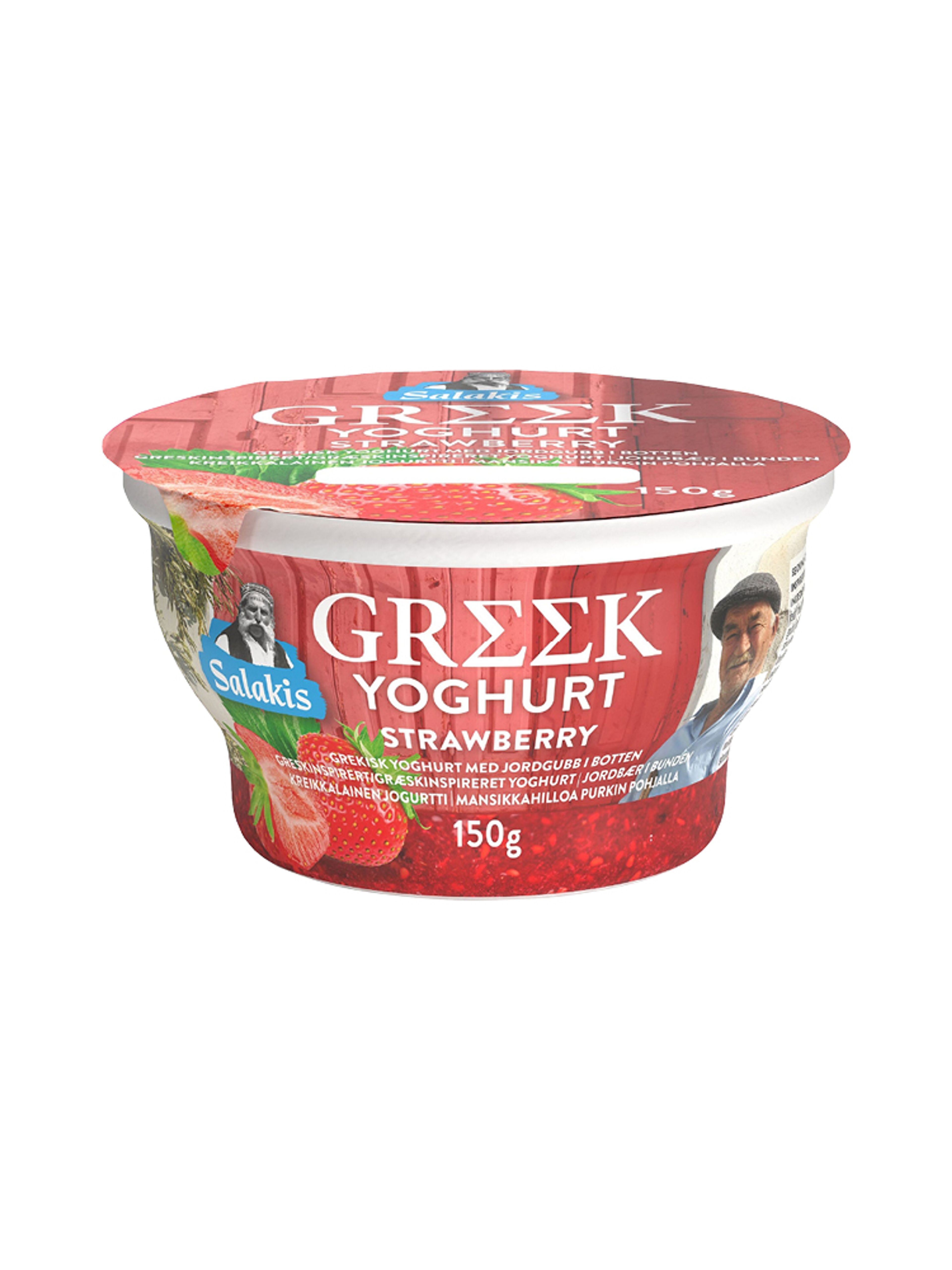 Produktbild som visar Grekisk Yoghurt Jordgubb från Salakis