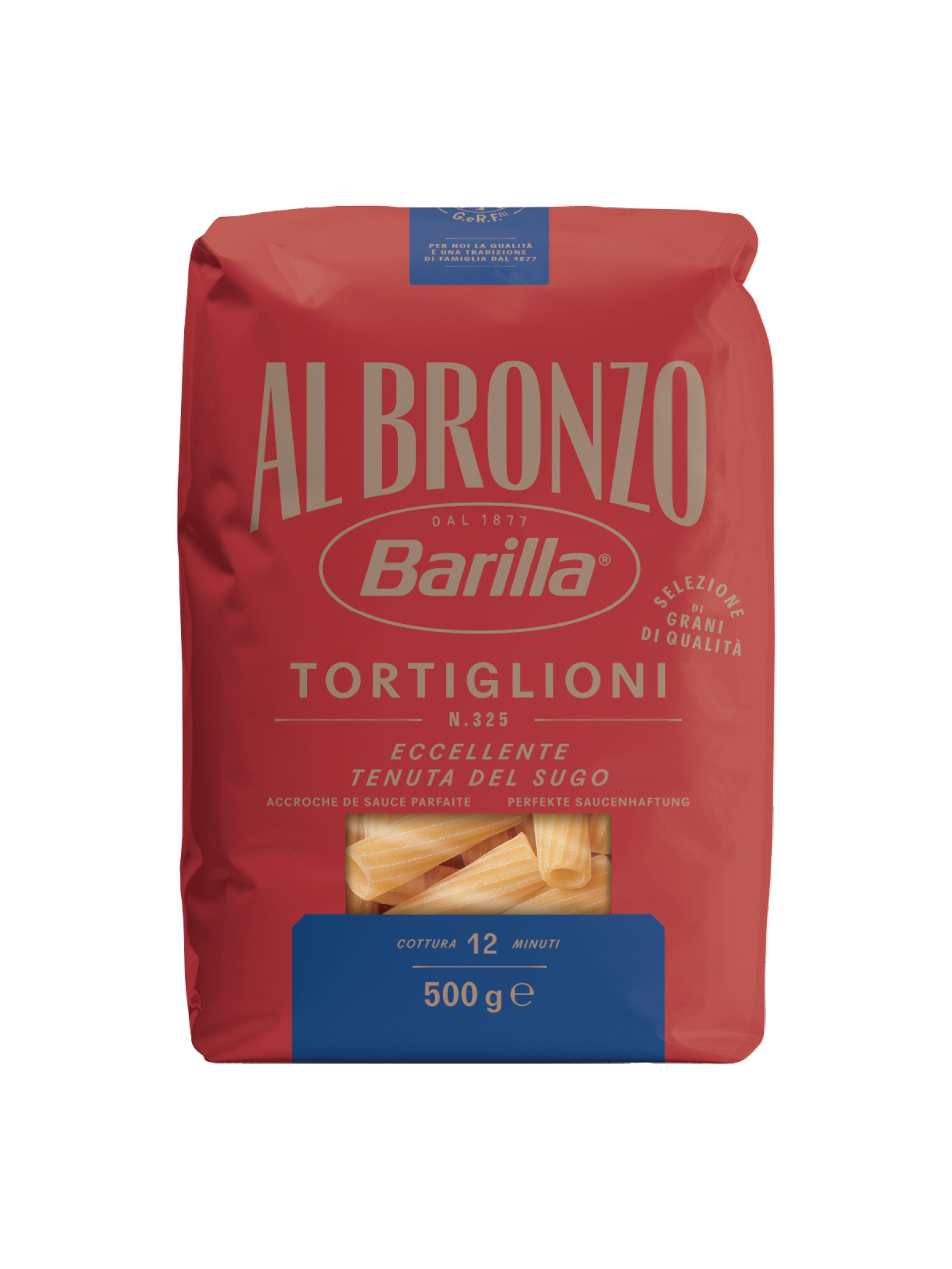 Produktbild som visar Al Bronzo Tortiglioni från Barilla