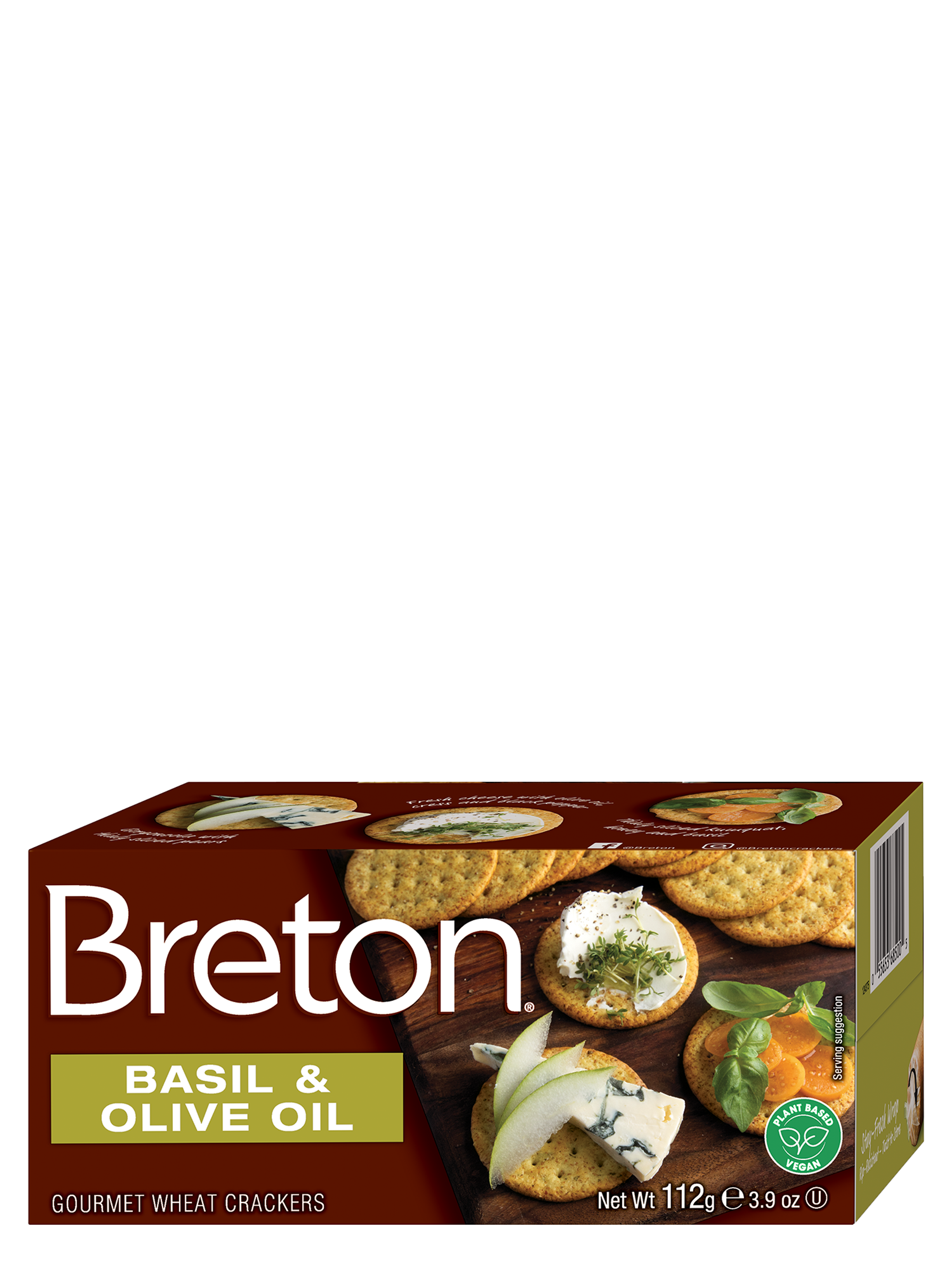Produktbild som visar Breton Basil & Olive Oil från Breton