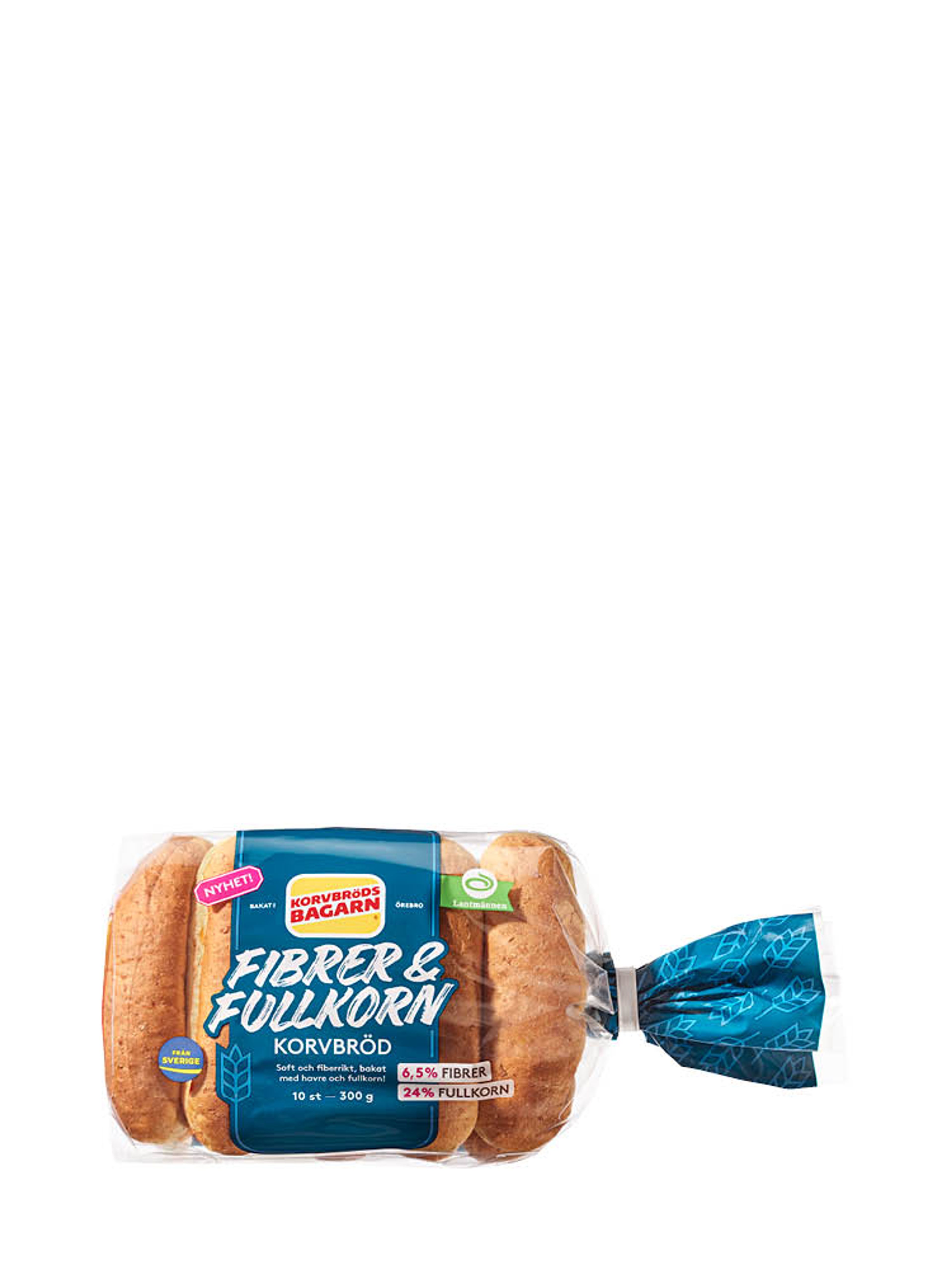Produktbild som visar Korvbröd Fiber & Fullkorn från Korvbrödsbagarn