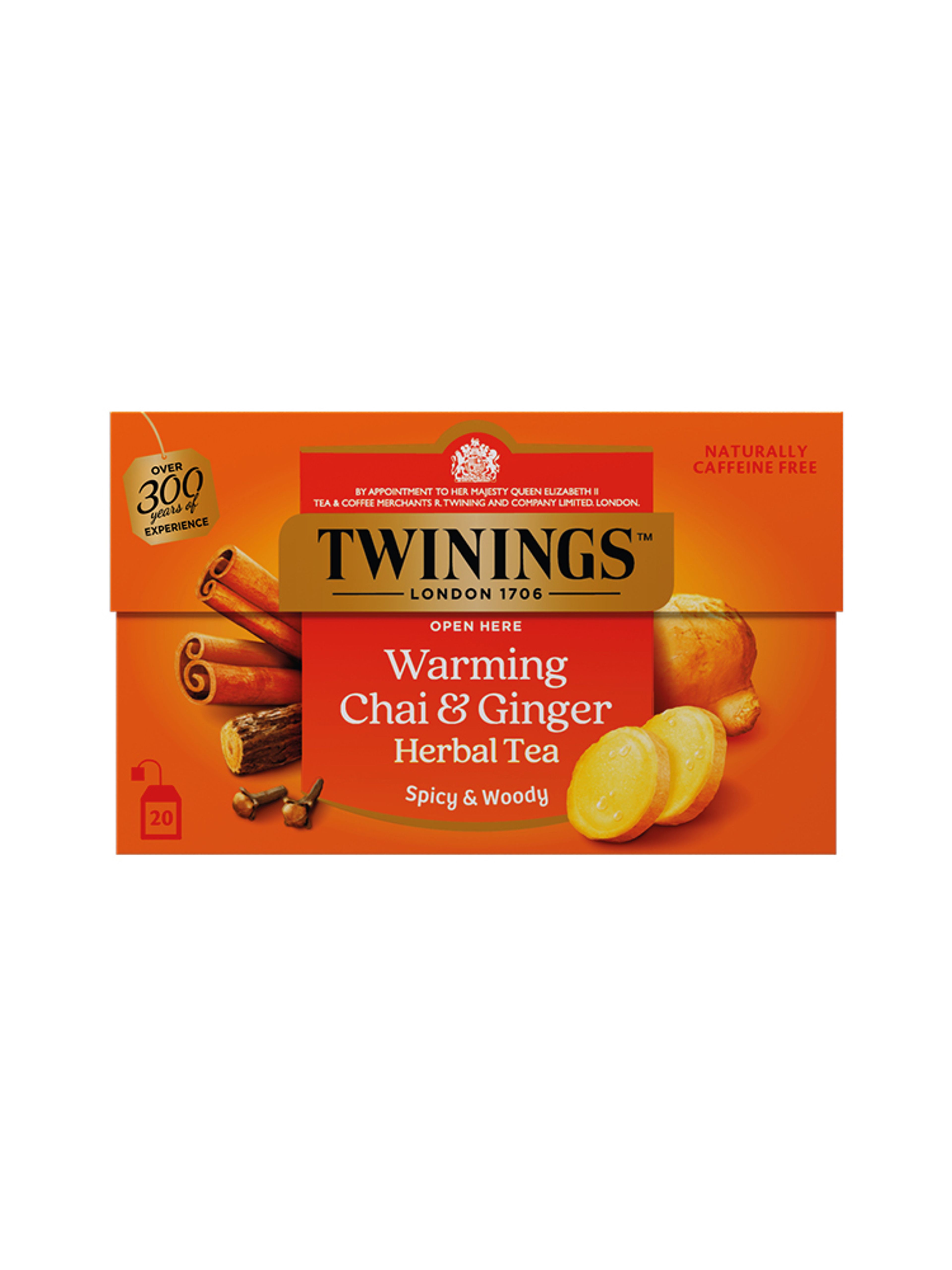 Produktbild som visar Ginger Chai Herbal från Twinings