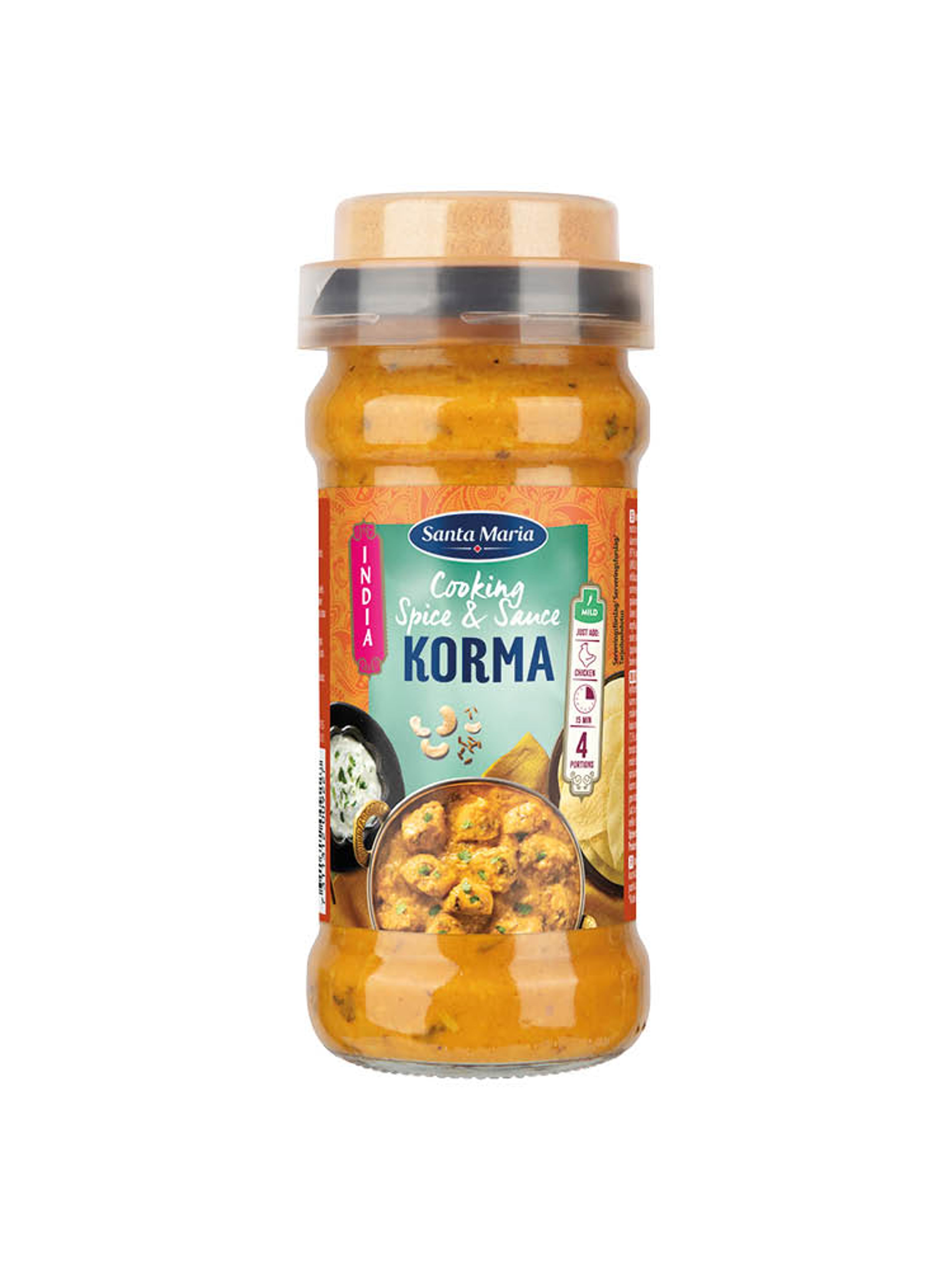 Produktbild som visar Santa Maria Cooking Sauce Korma från Santa Maria