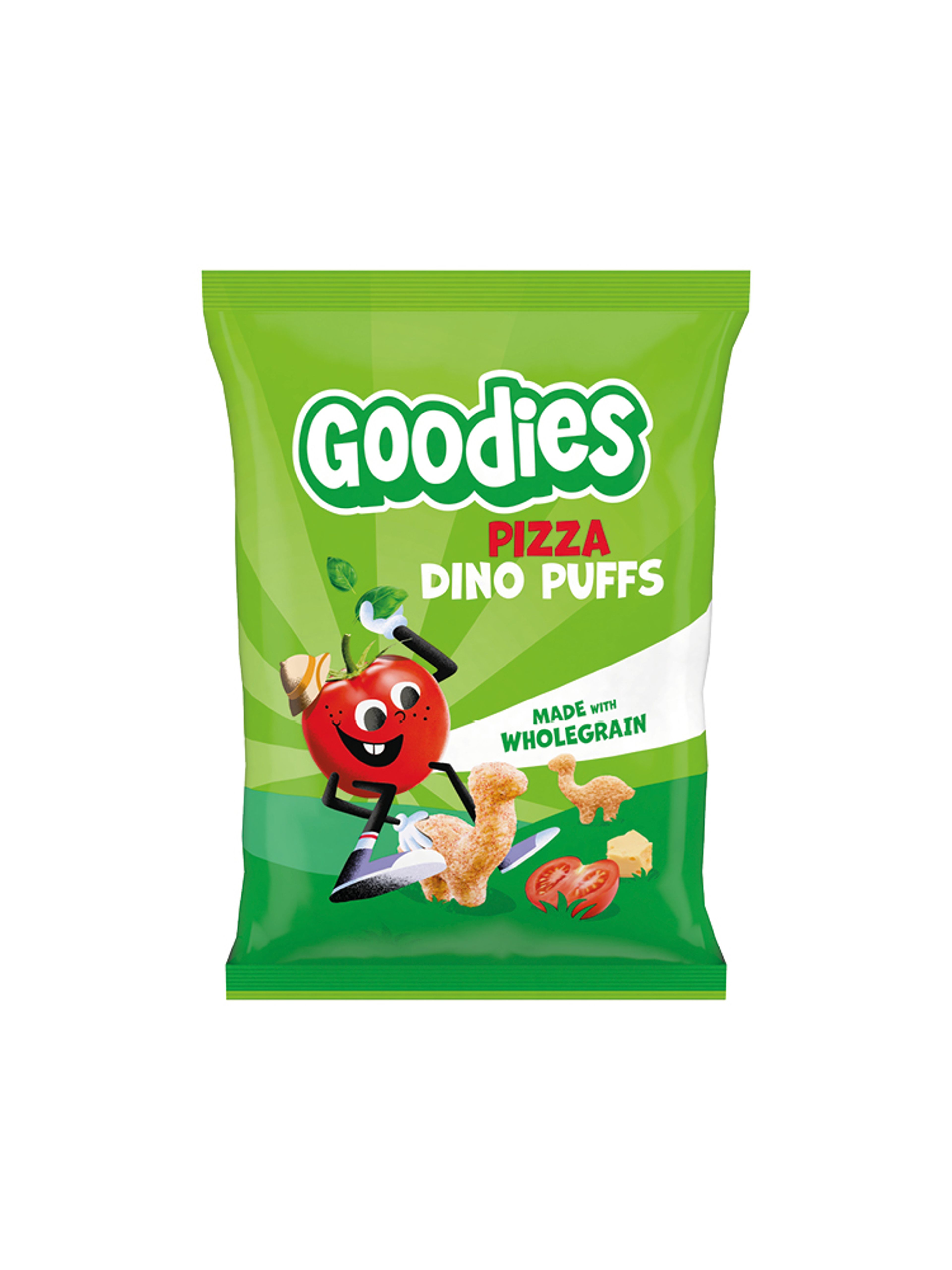 Produktbild som visar Dino puffs pizza från Goodies