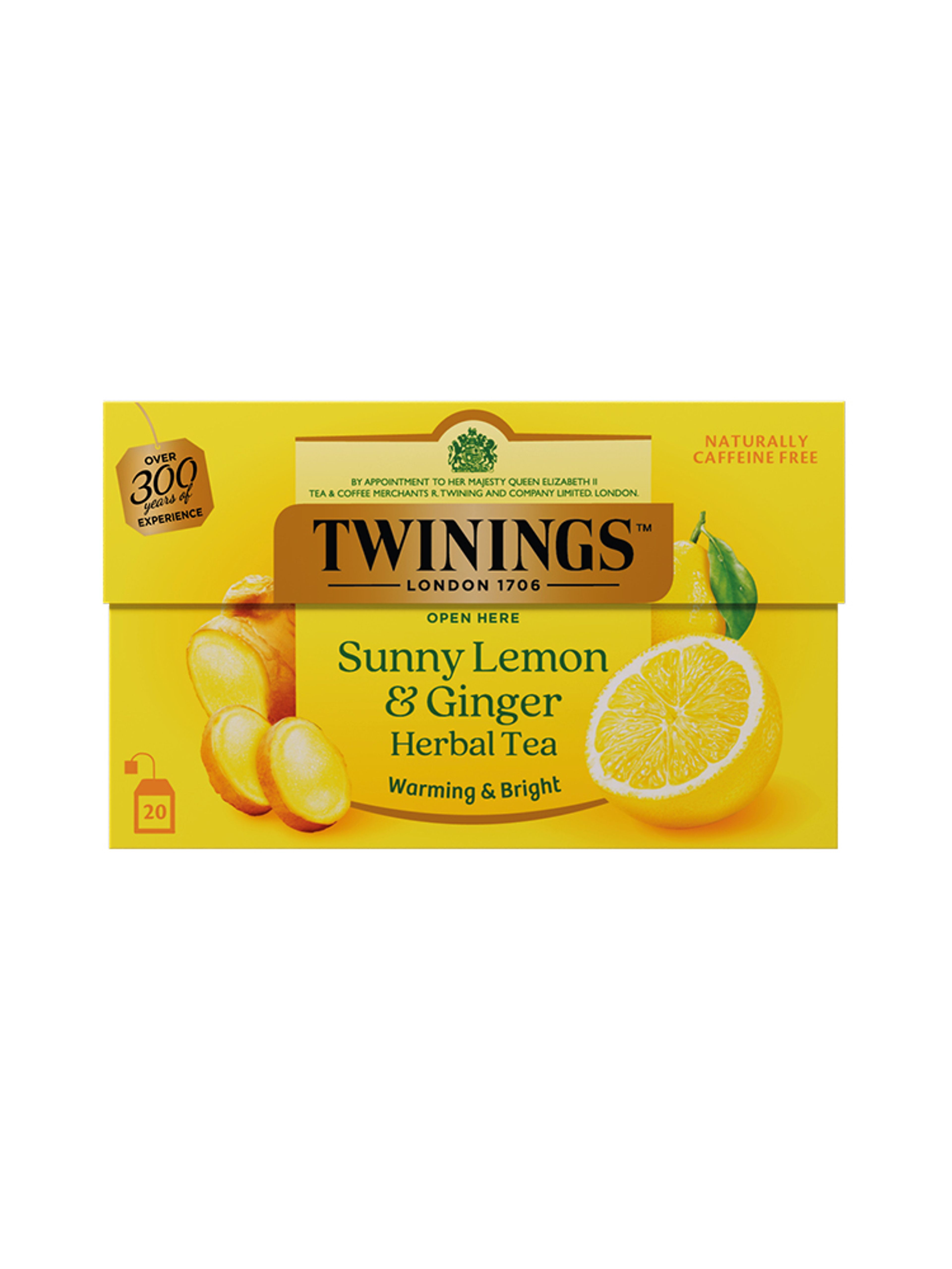 Produktbild som visar Sunny Lemon & Ginger från Twinings