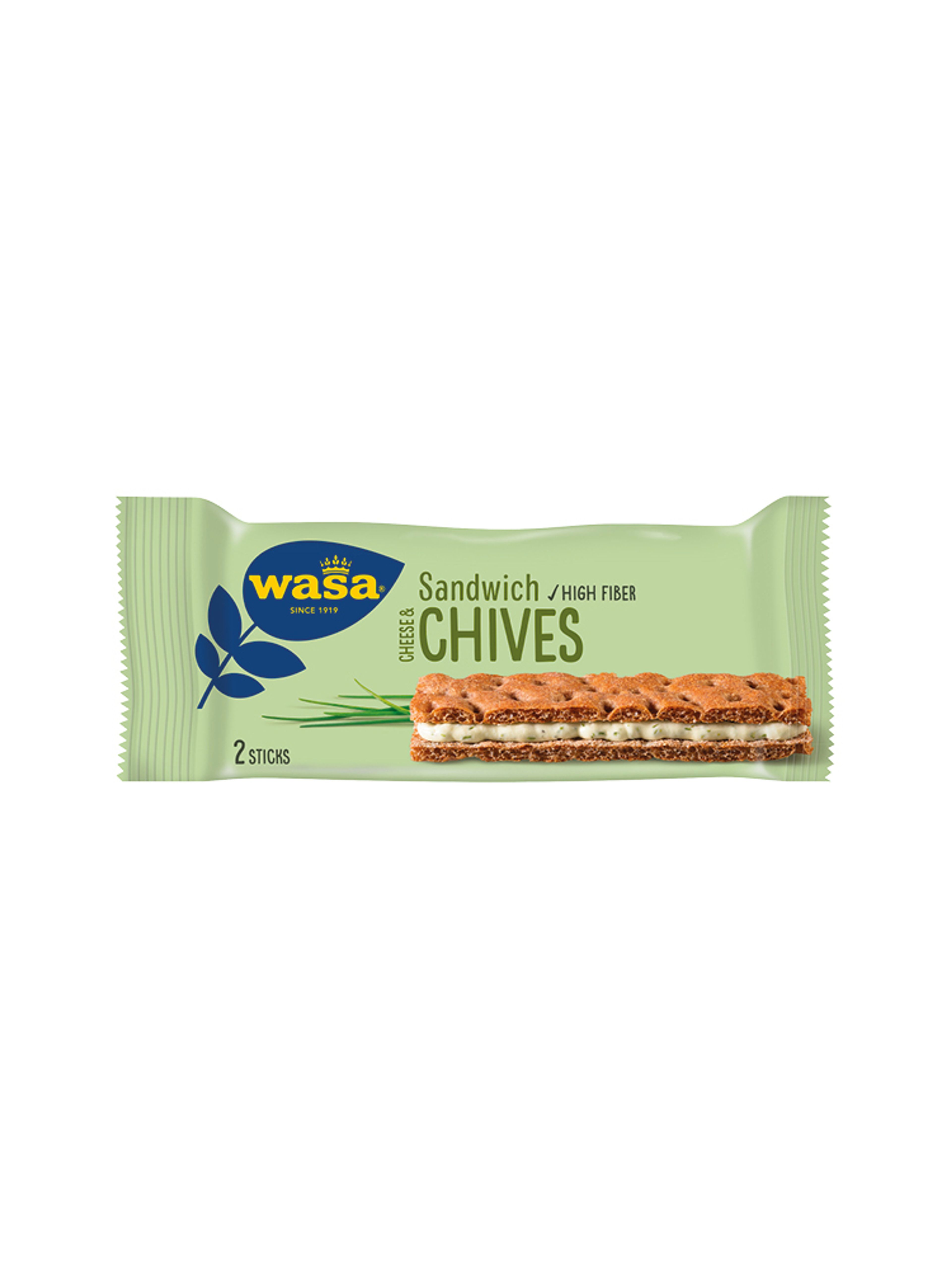 Produktbild som visar Sandwich Cheese & Chives från Wasa