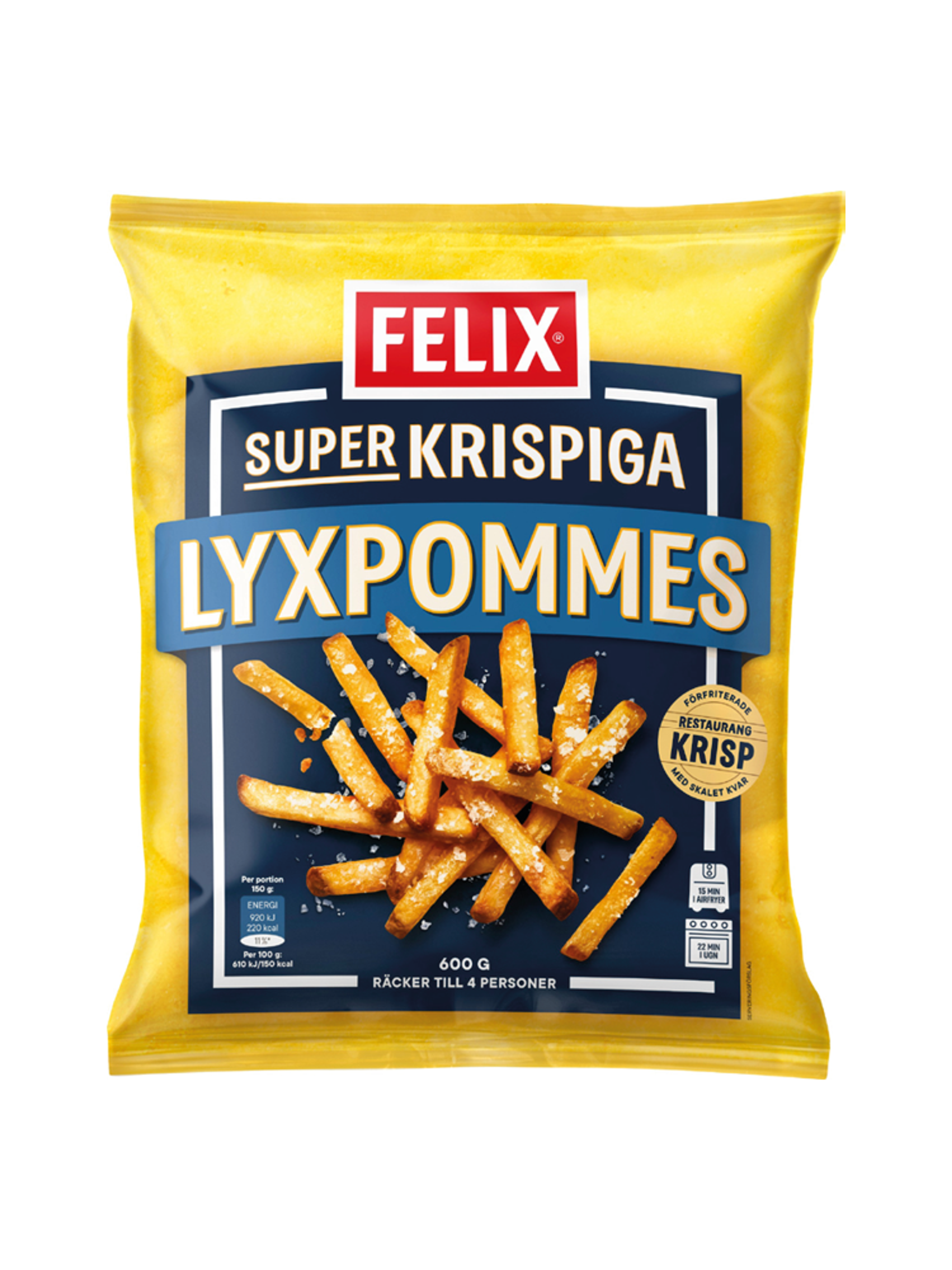 Produktbild som visar Superkrispiga Lyxpommes från Felix