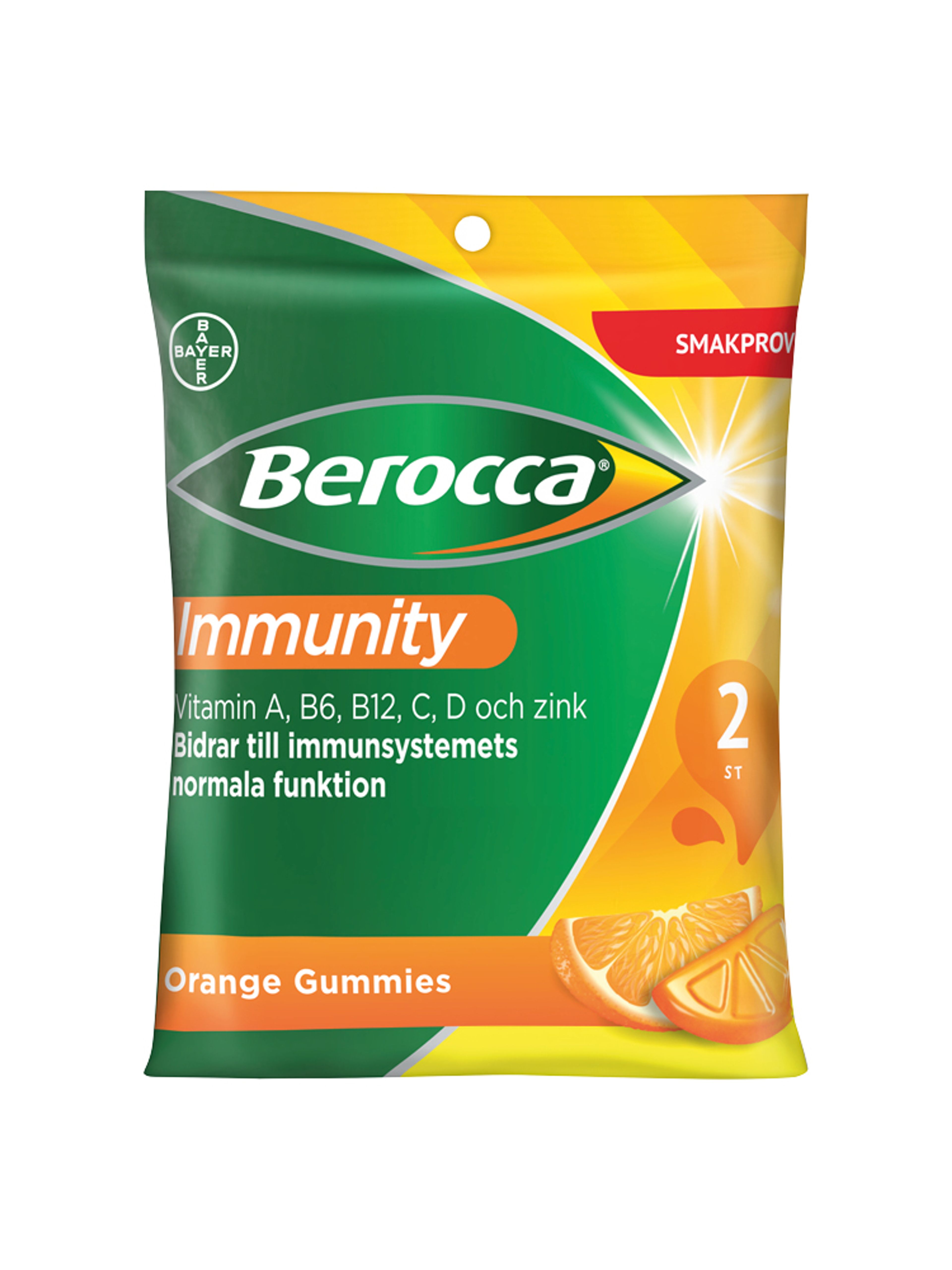 Produktbild som visar Berocca Immunity Gummies Orange från Berocca