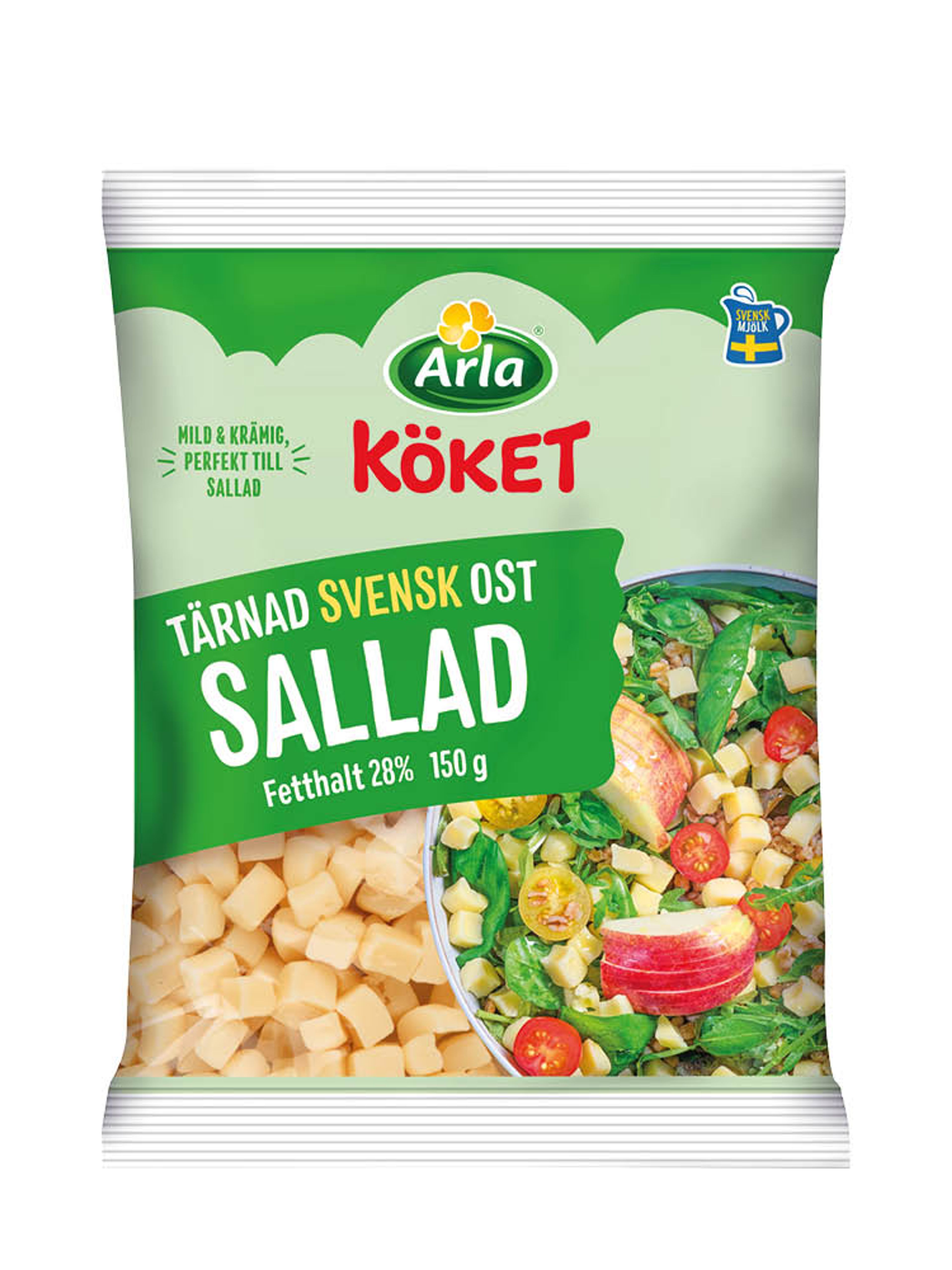 Produktbild som visar Tärnad Ost Sallad från Arla Köket®