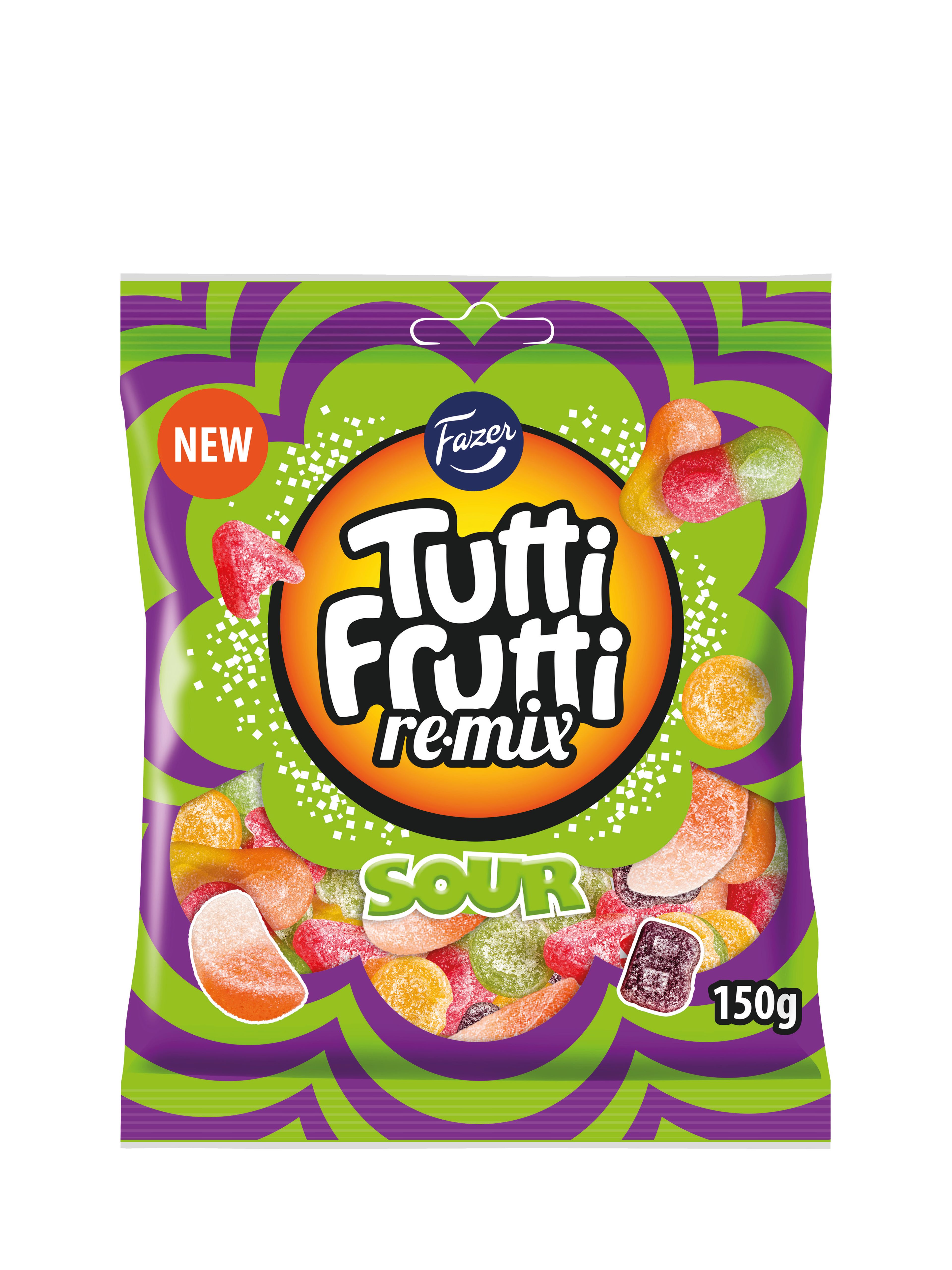 Produktbild som visar Tutti Frutti Remix Sour från Fazer