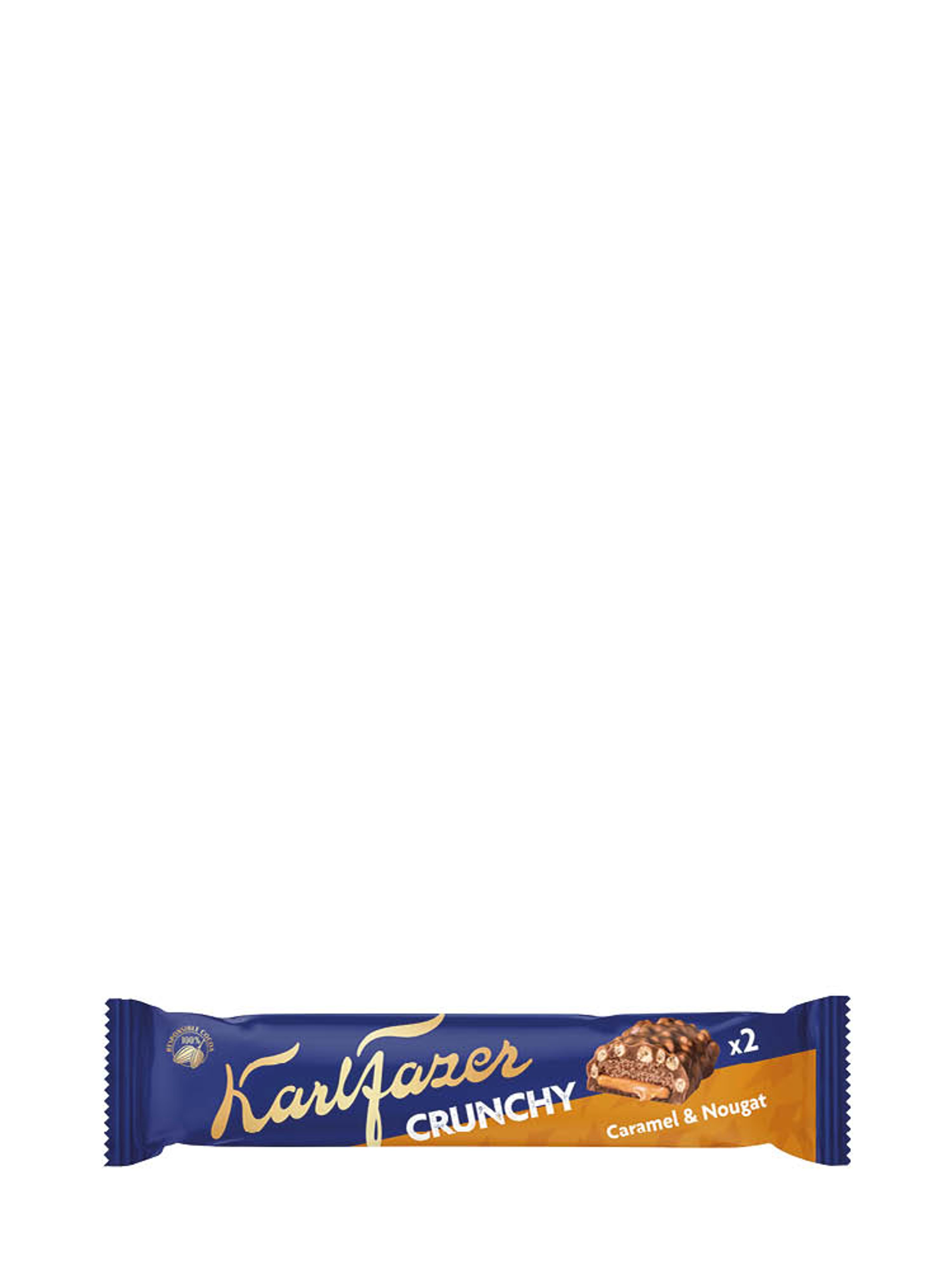 Produktbild som visar Crunchy Caramel & Nougat från Fazer