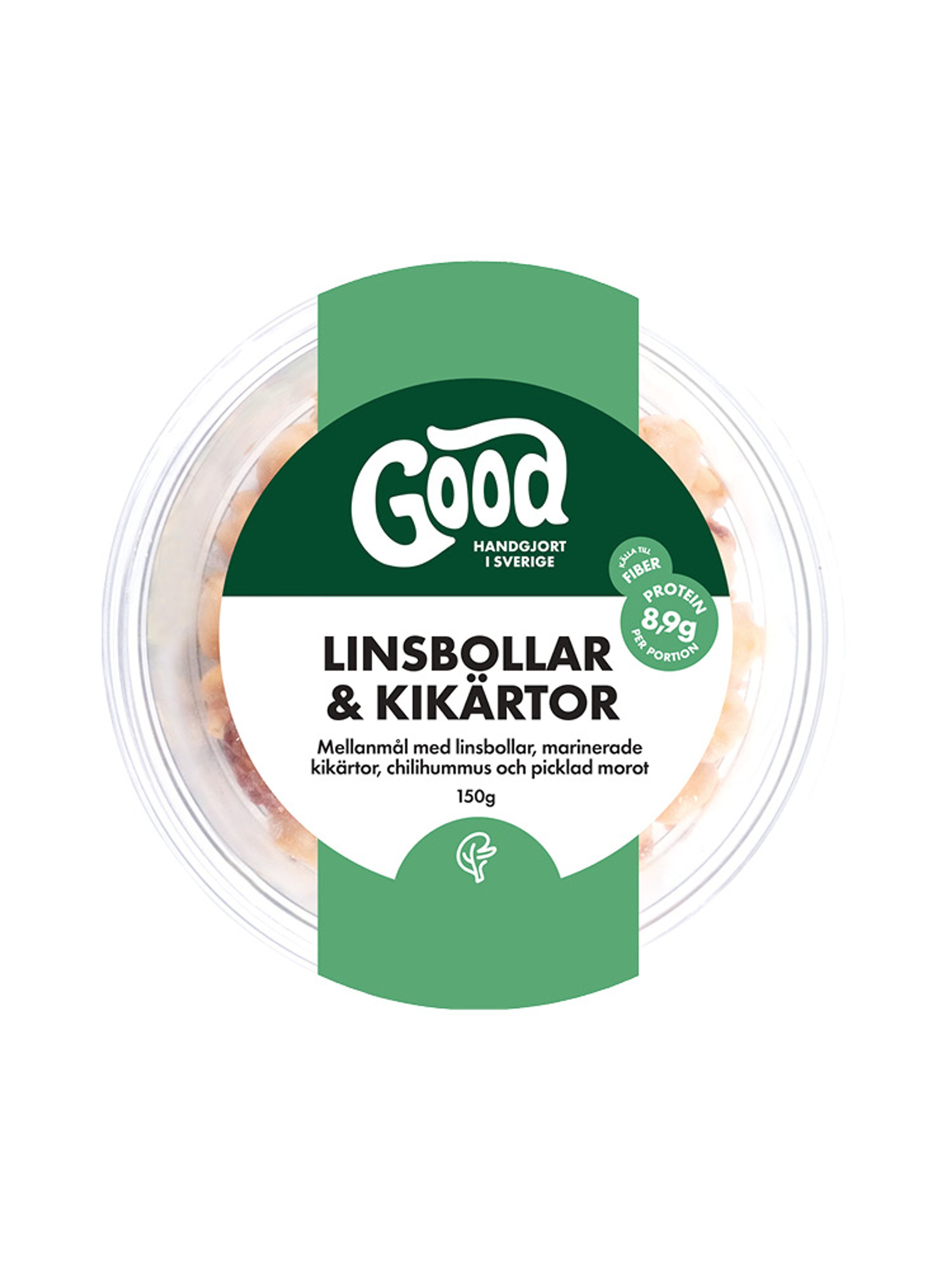 Produktbild som visar Mellanmål Linsbollar & kikärtor från Good