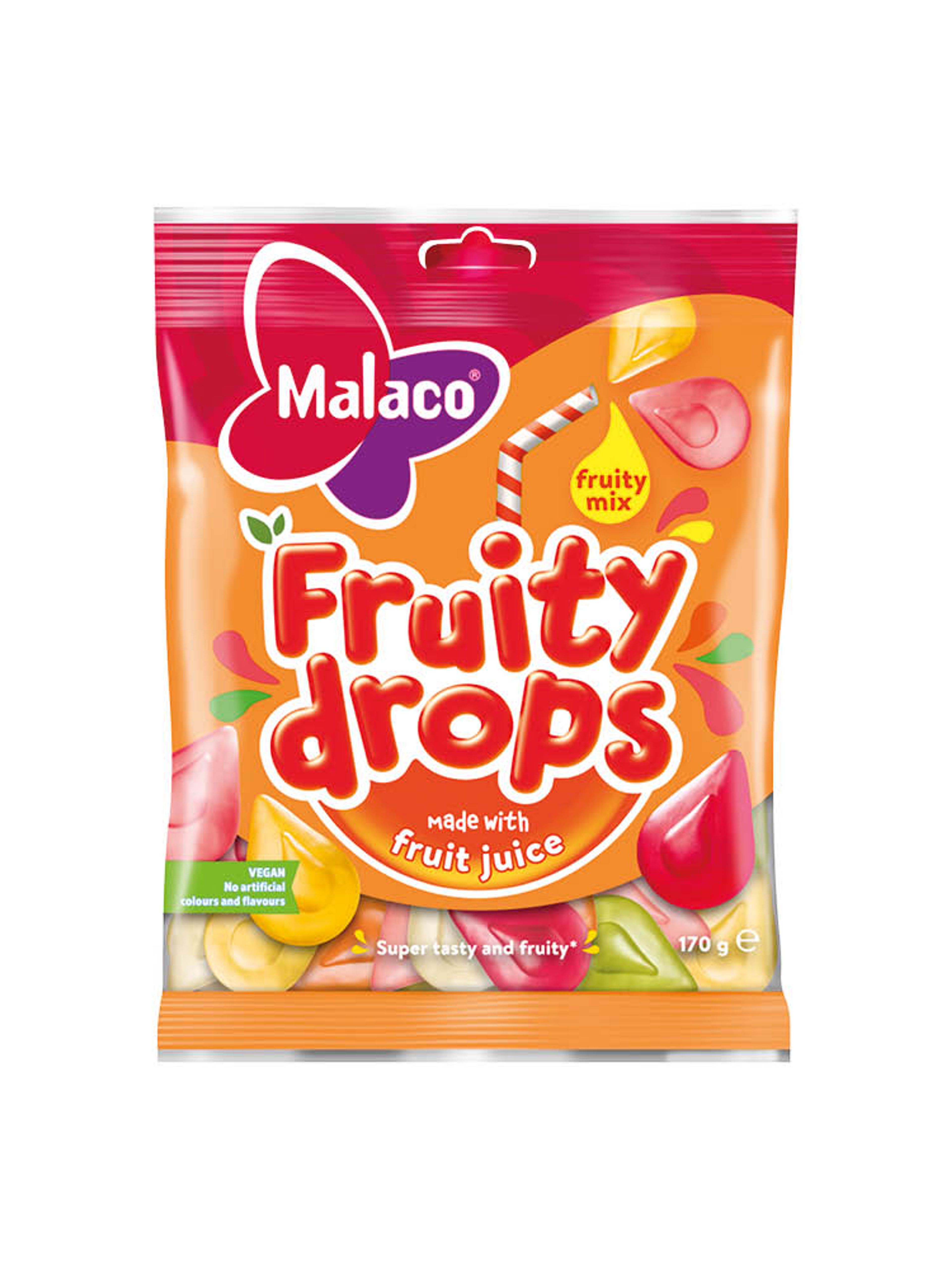 Produktbild som visar Fruity drops från Malaco
