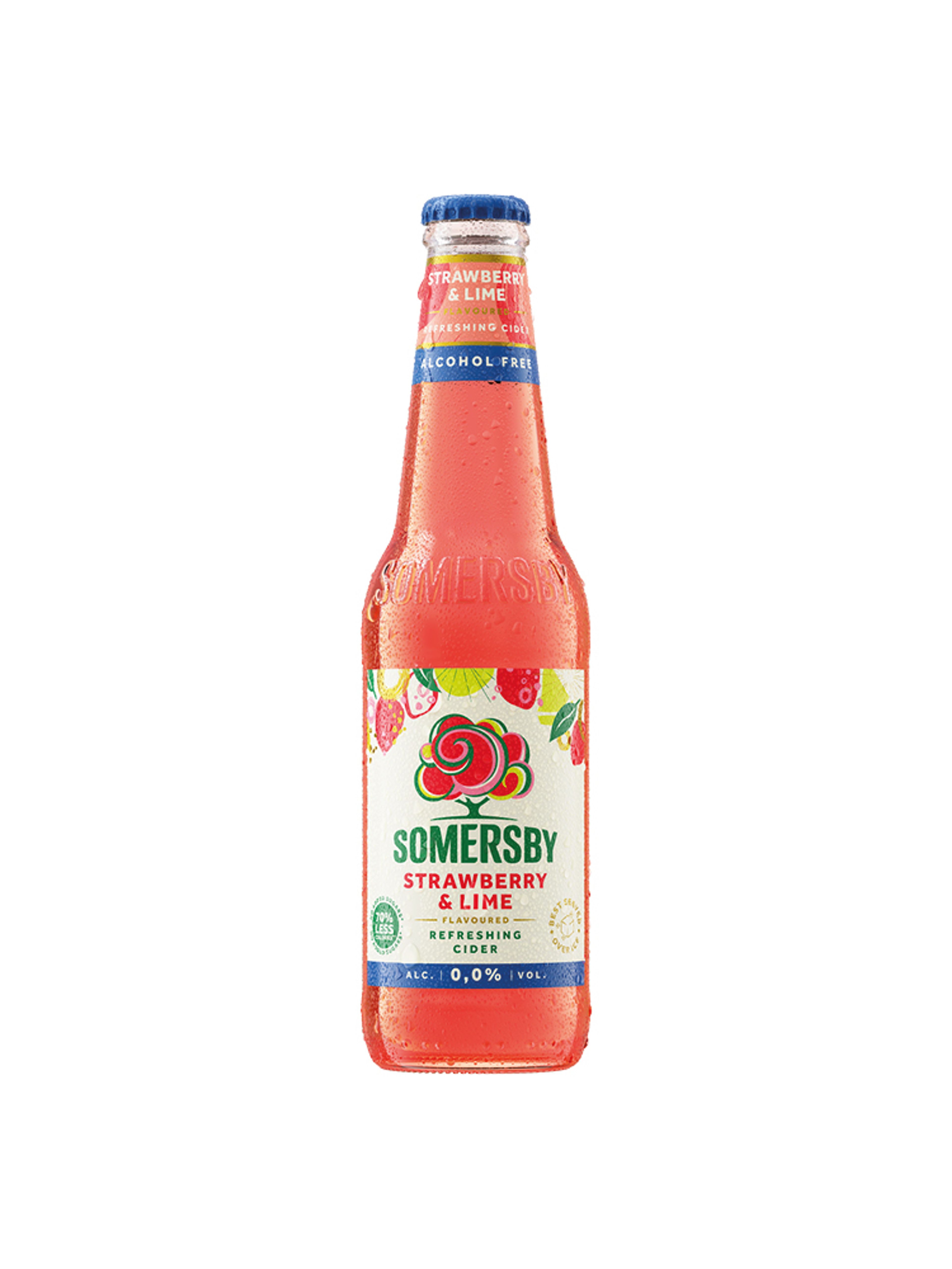Produktbild som visar Strawberry & Lime 0,0% från Somersby