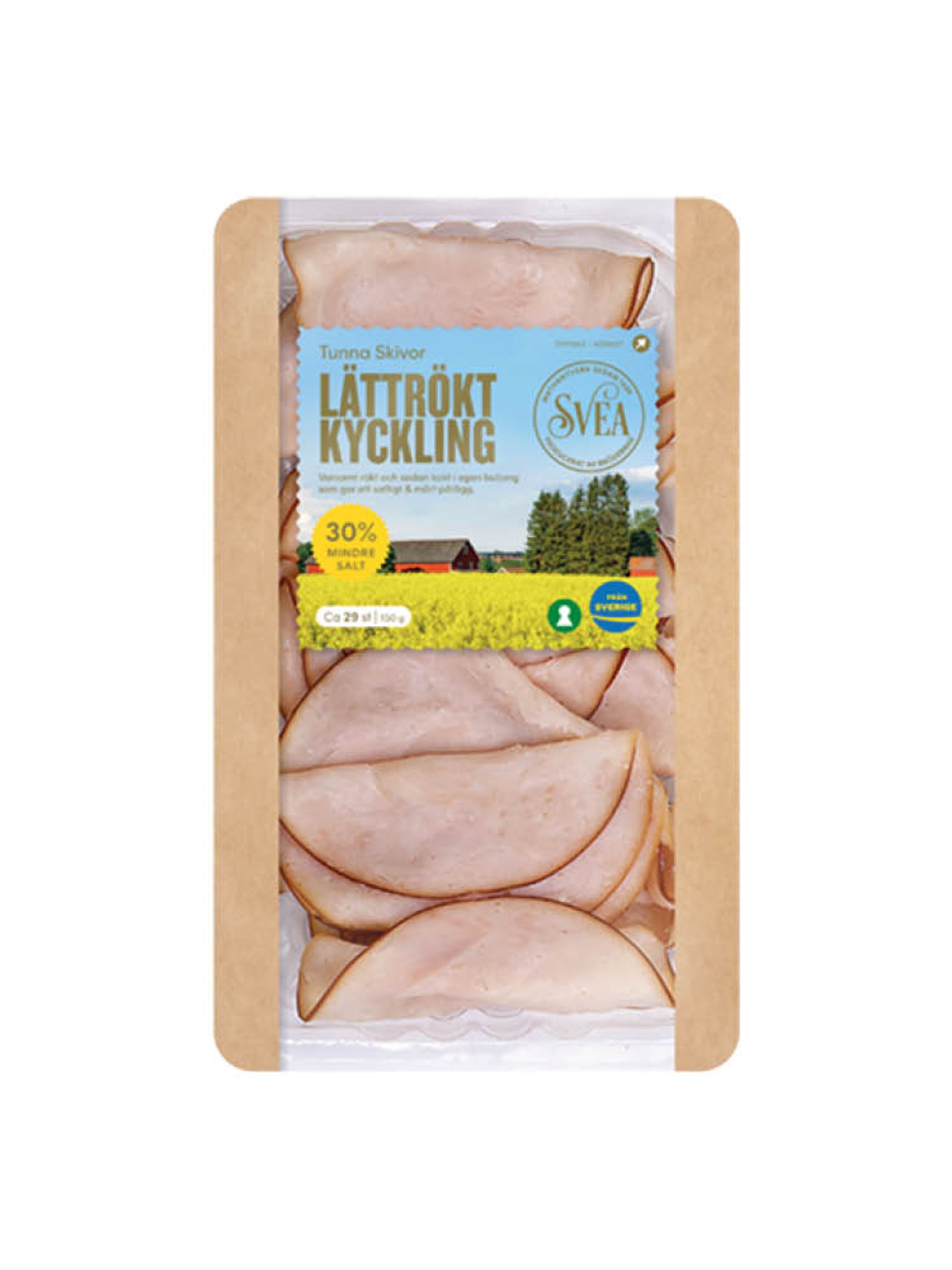 Produktbild som visar Lättrökt kyckling från SVEA