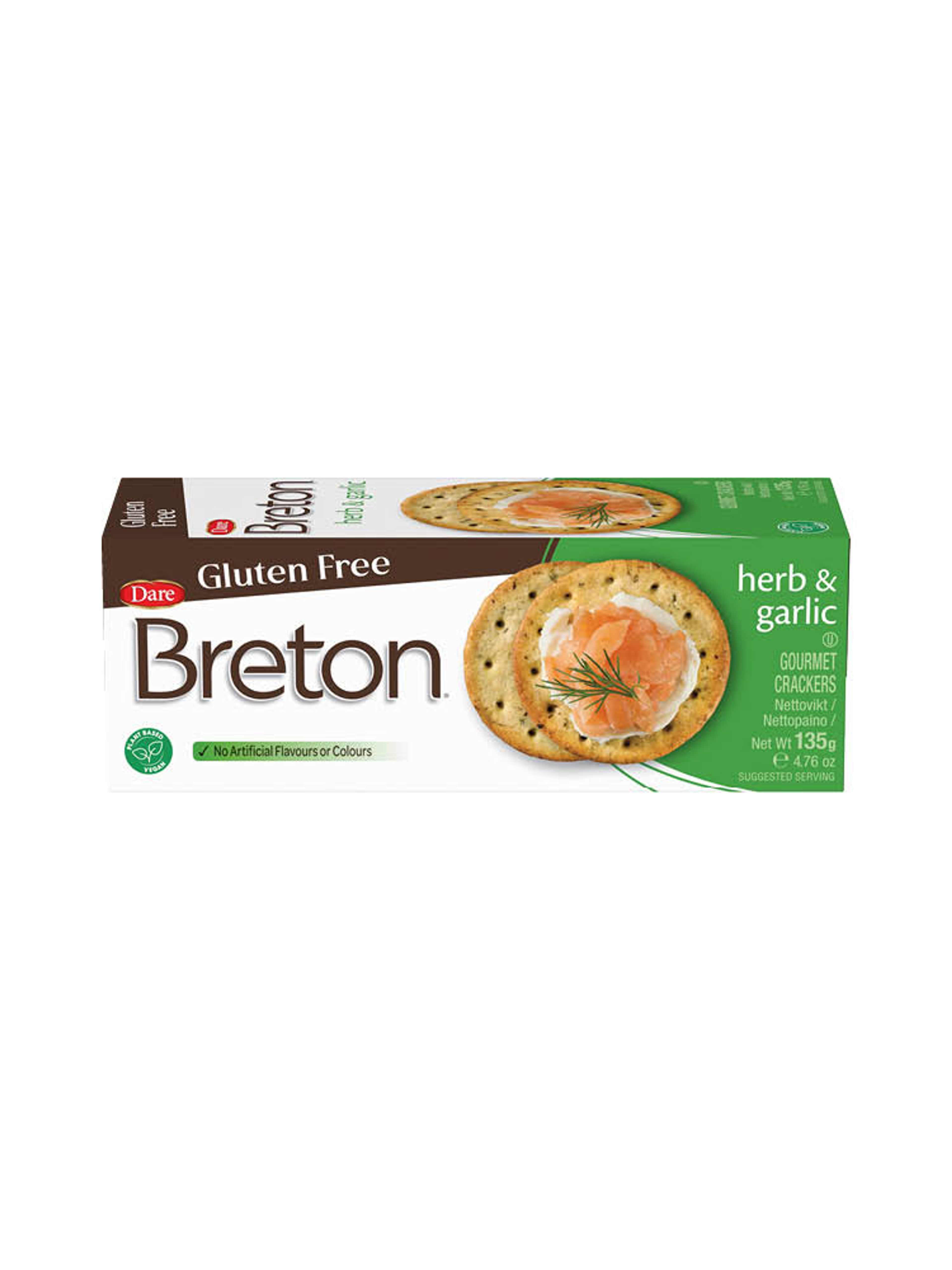 Produktbild som visar Breton Glutenfria - Herb & Garlic från Breton