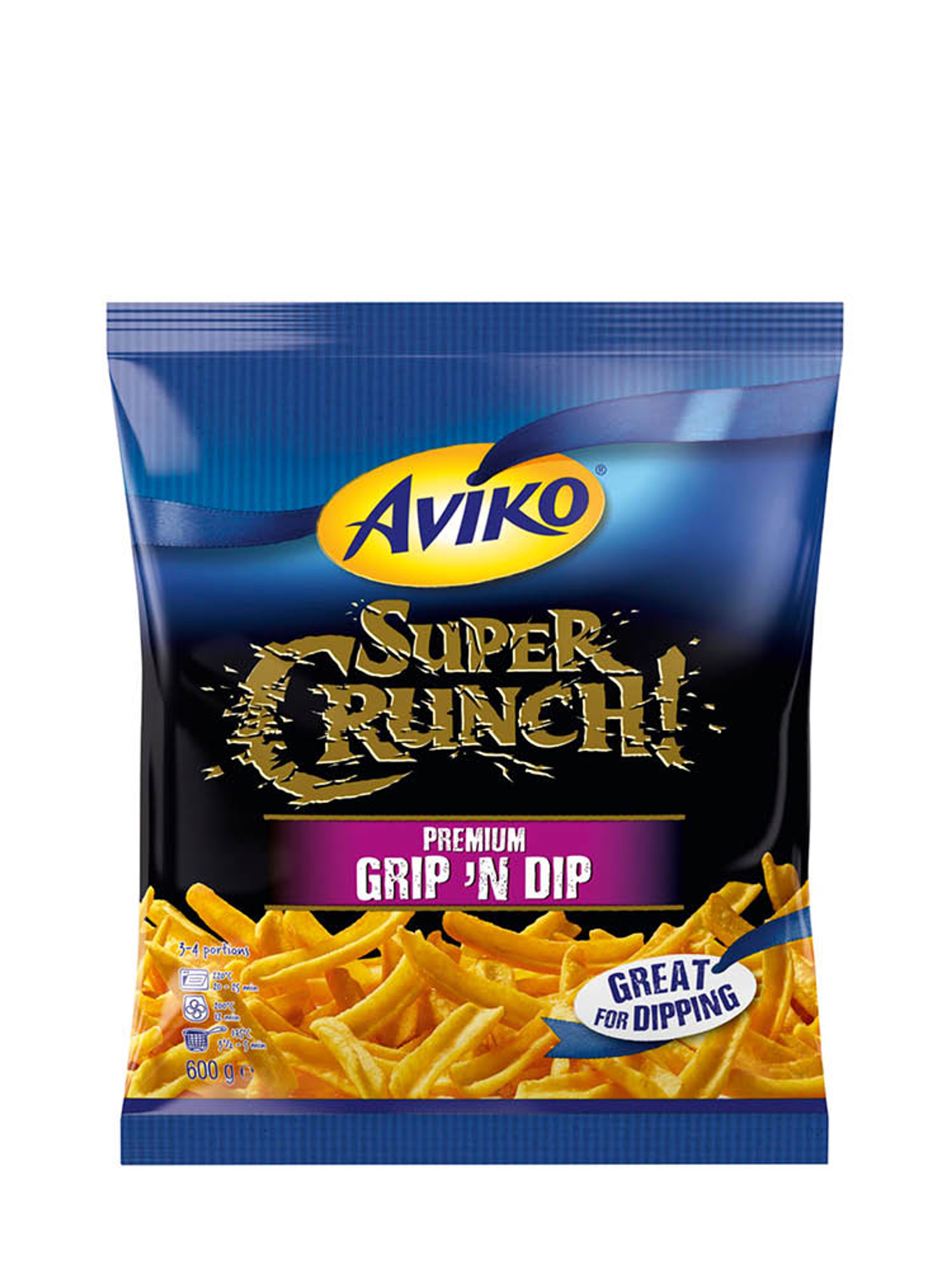 Produktbild som visar Super Crunch Grip 'n Dip från Aviko