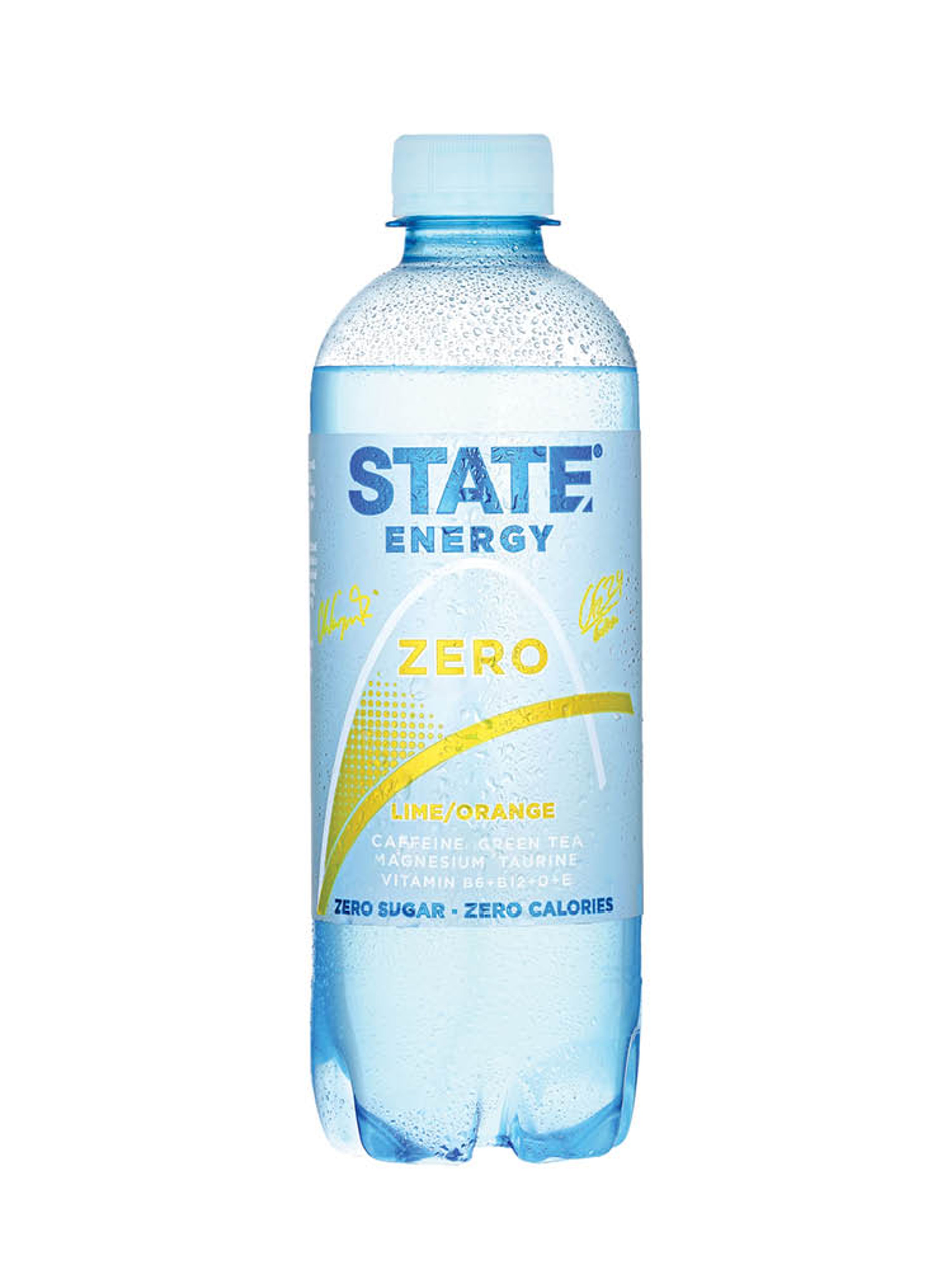 Produktbild som visar Energidryck Lime Orange Zero från State Energy