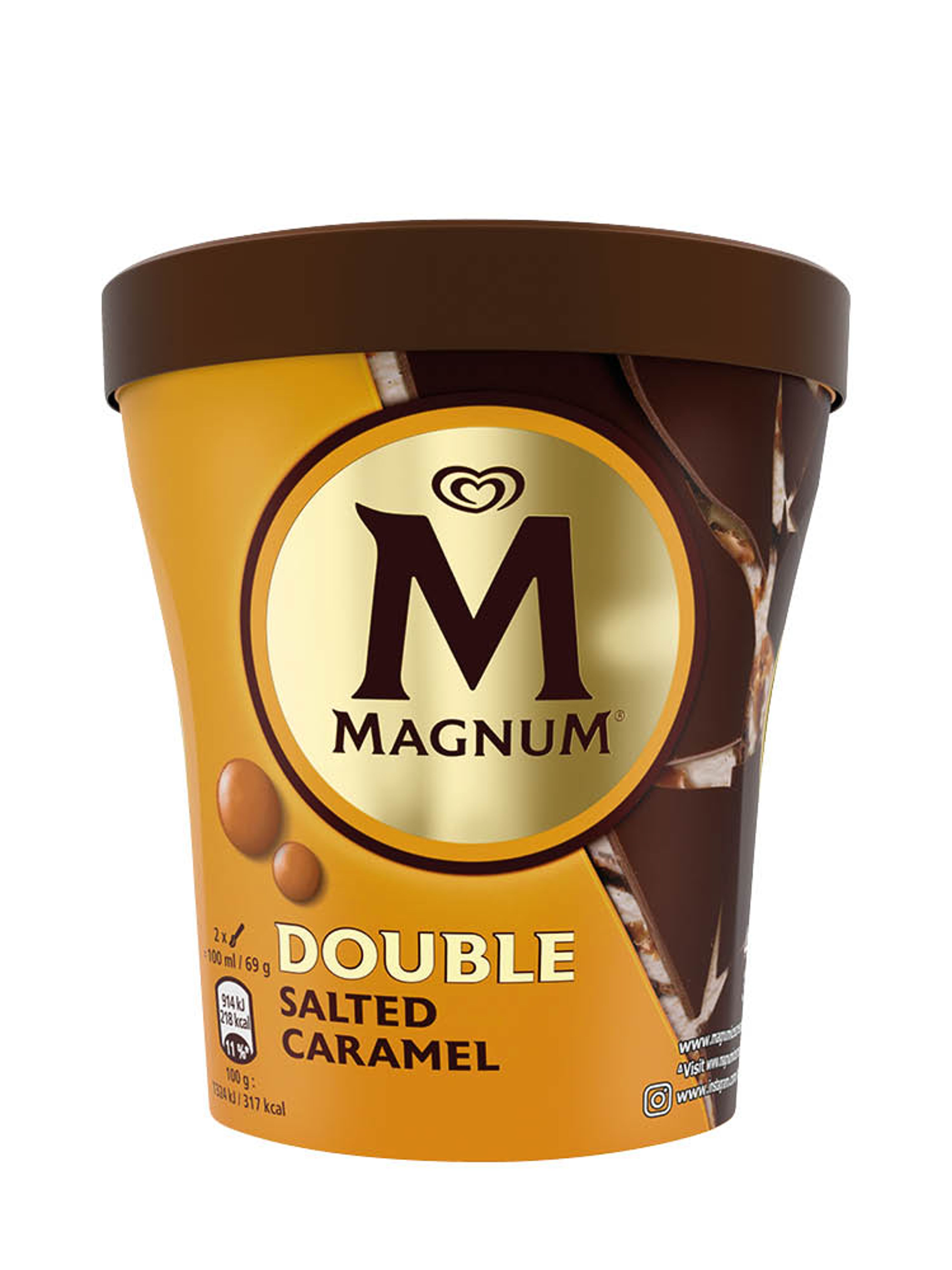 Produktbild som visar Glass Double Salted Caramel från Magnum
