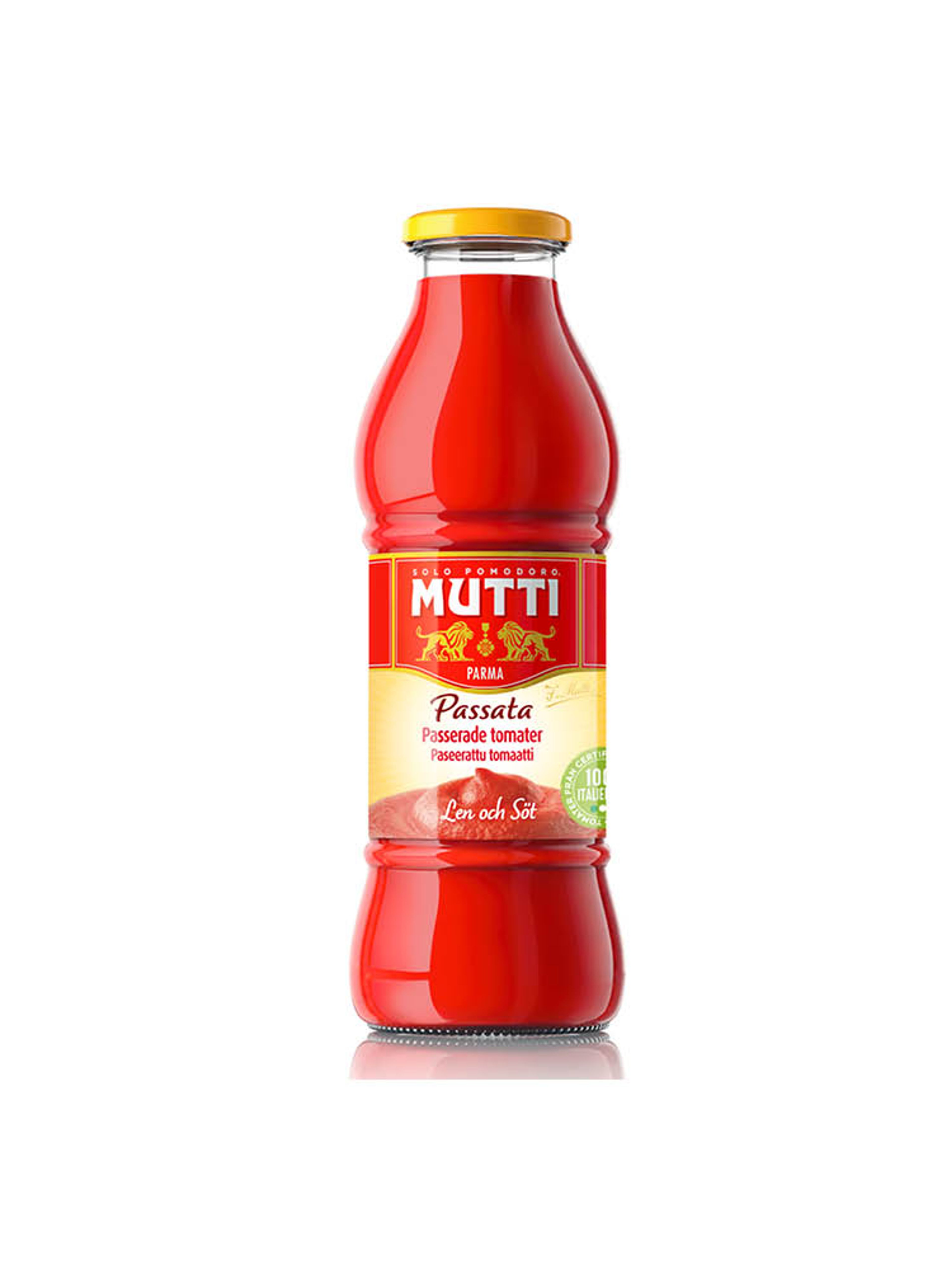 Produktbild som visar Passerade tomater Passata från Mutti
