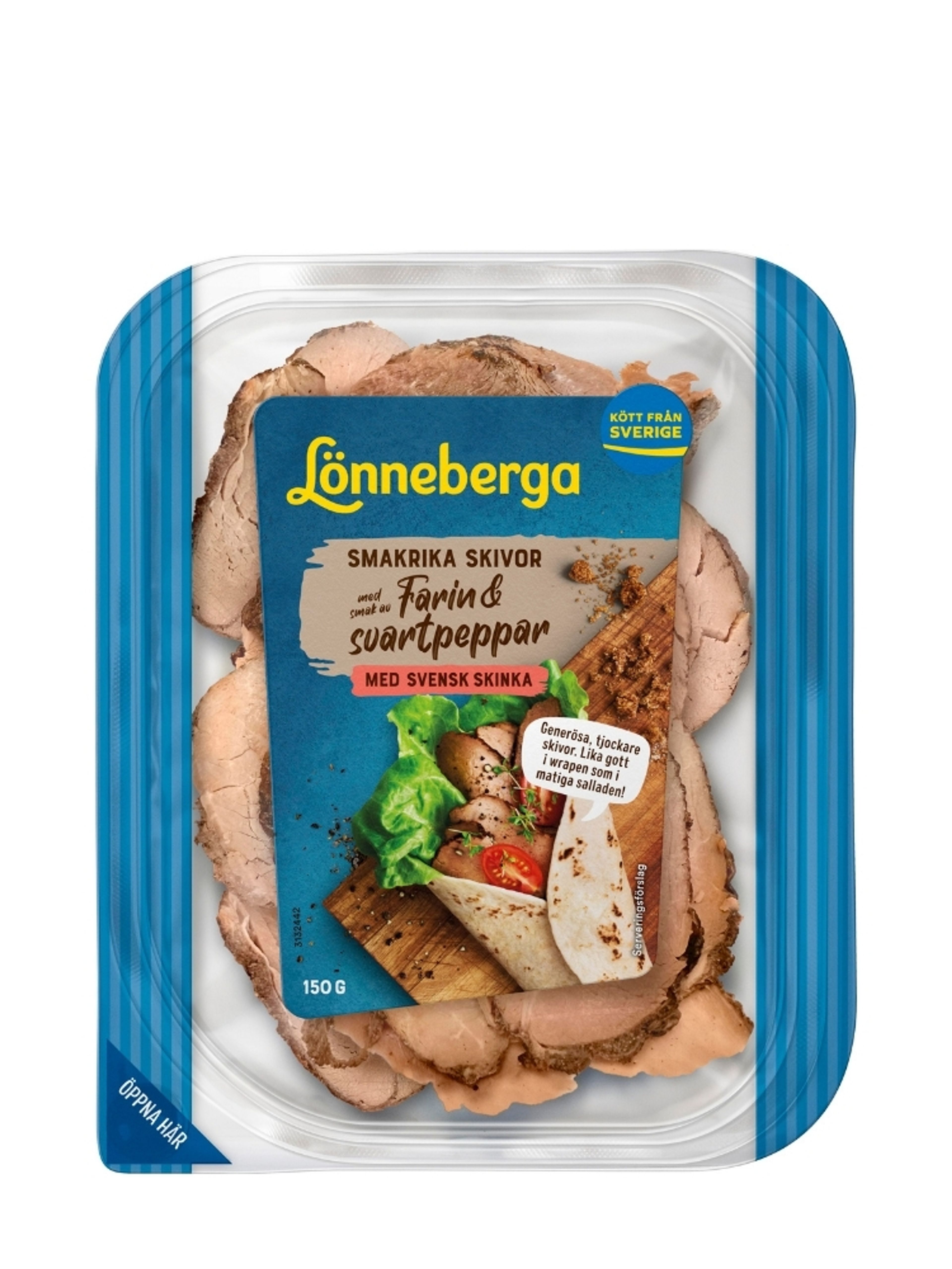 Produktbild som visar Smakrika skivor - Farin & Svartpeppar från Lönneberga