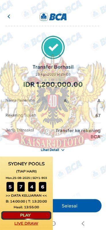BUKTI JACKPOT KAISAR4DTOTO