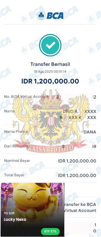 BUKTI JACKPOT KAISAR4DTOTO