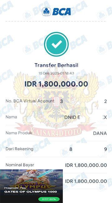 BUKTI JACKPOT KAISAR4DTOTO