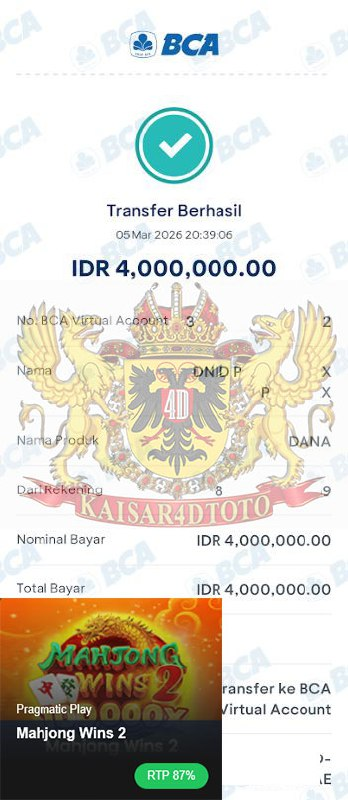 BUKTI JACKPOT KAISAR4DTOTO