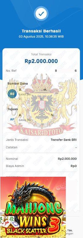 BUKTI JACKPOT KAISAR4DTOTO