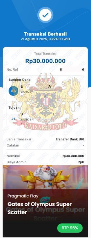BUKTI JACKPOT KAISAR4DTOTO