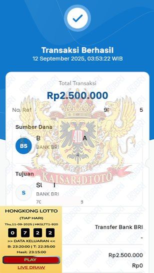 BUKTI JACKPOT KAISAR4DTOTO