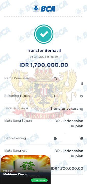 BUKTI JACKPOT KAISAR4DTOTO