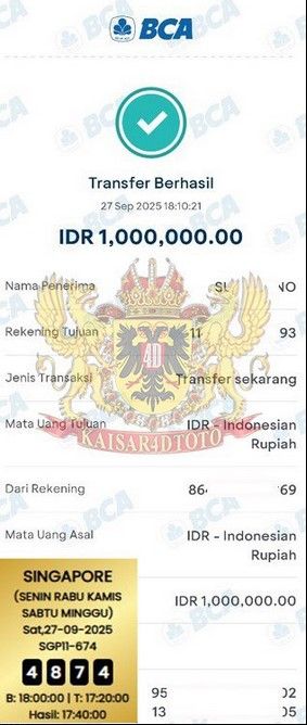 BUKTI JACKPOT KAISAR4DTOTO