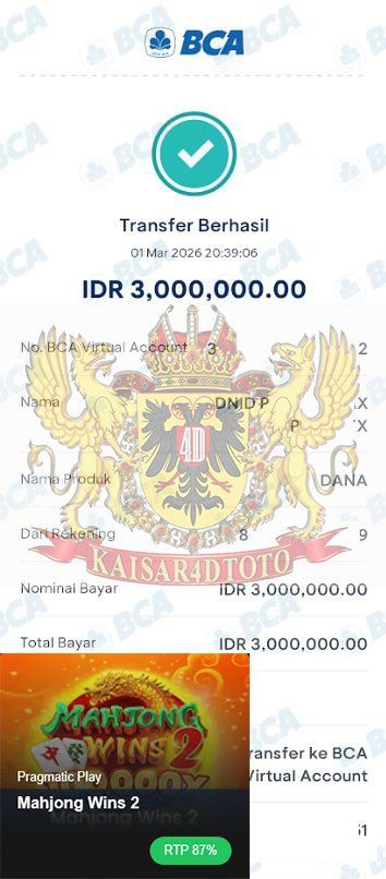 BUKTI JACKPOT KAISAR4DTOTO