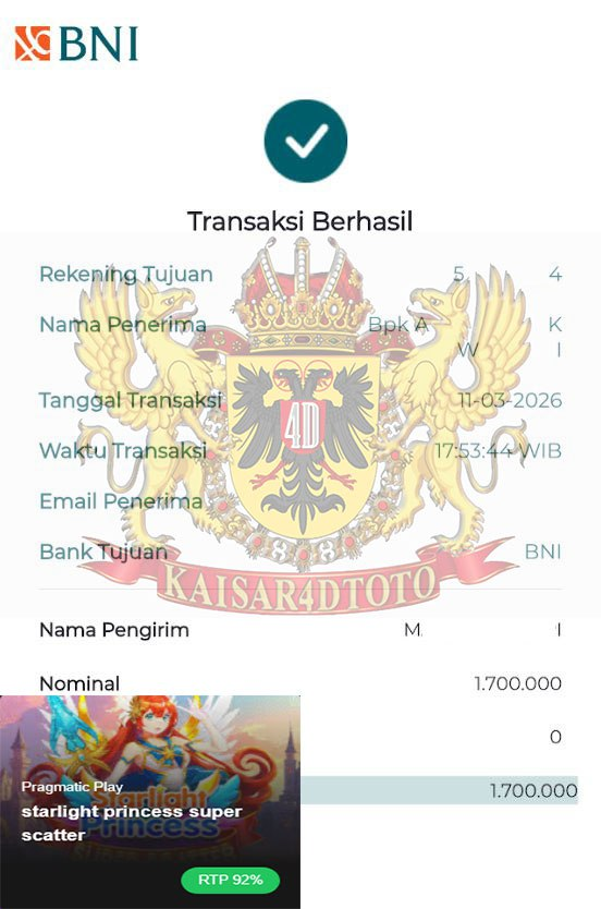 BUKTI JACKPOT KAISAR4DTOTO