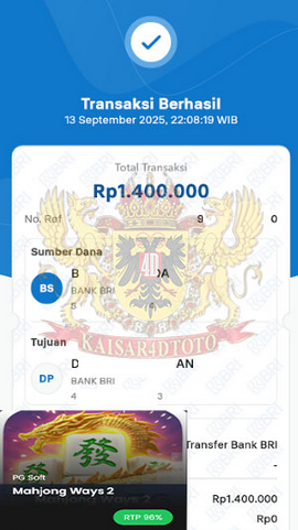 BUKTI JACKPOT KAISAR4DTOTO