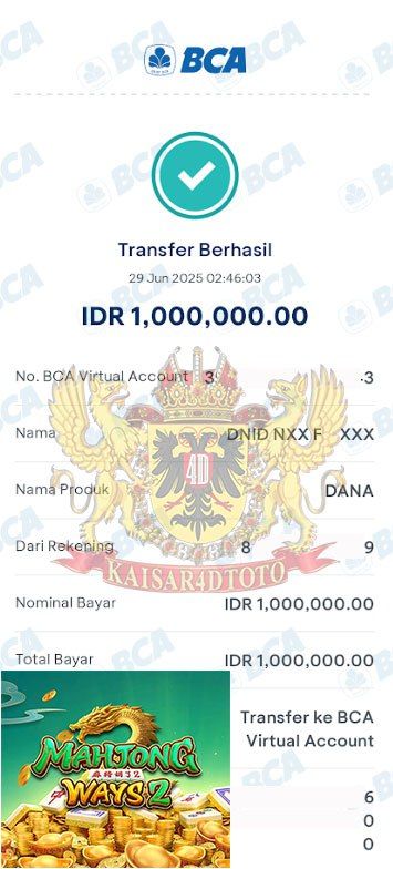 BUKTI JACKPOT KAISAR4DTOTO