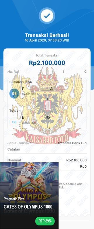 BUKTI JACKPOT KAISAR4DTOTO