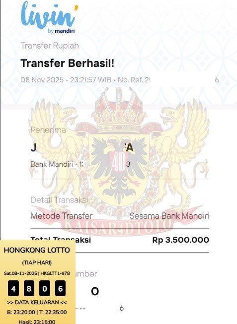 BUKTI JACKPOT KAISAR4DTOTO