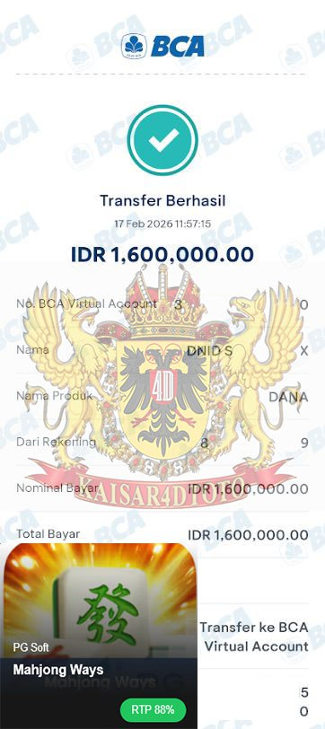 BUKTI JACKPOT KAISAR4DTOTO