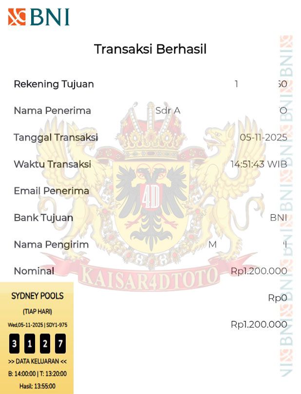 BUKTI JACKPOT KAISAR4DTOTO