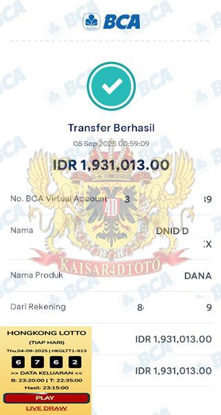 BUKTI JACKPOT KAISAR4DTOTO