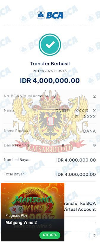 BUKTI JACKPOT KAISAR4DTOTO