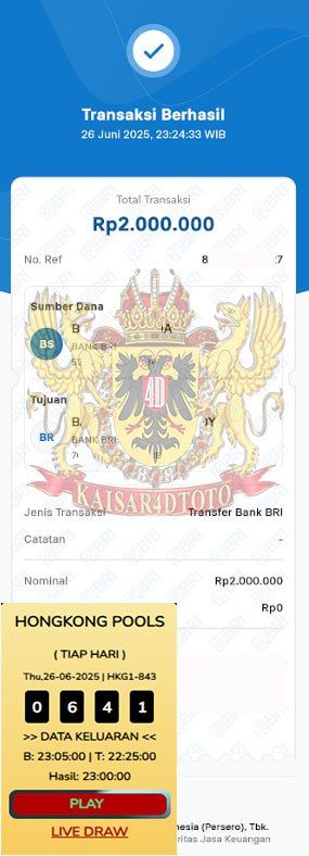 BUKTI JACKPOT KAISAR4DTOTO