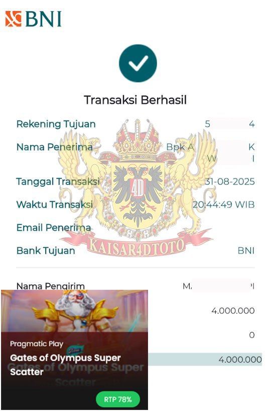 BUKTI JACKPOT KAISAR4DTOTO