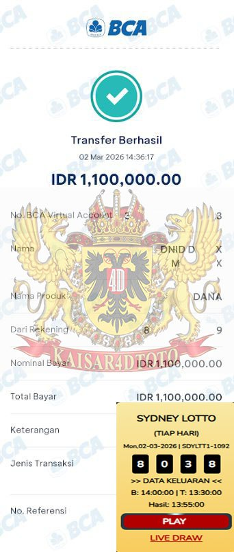 BUKTI JACKPOT KAISAR4DTOTO