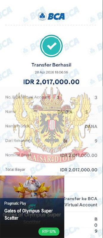 BUKTI JACKPOT KAISAR4DTOTO