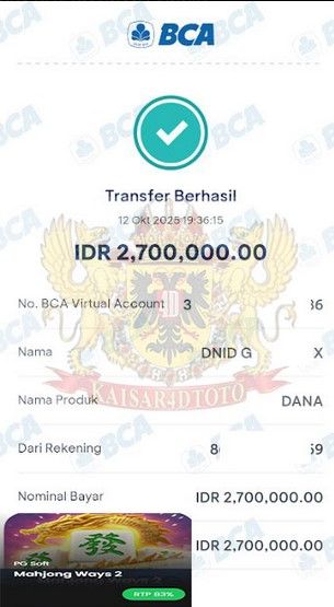 BUKTI JACKPOT KAISAR4DTOTO