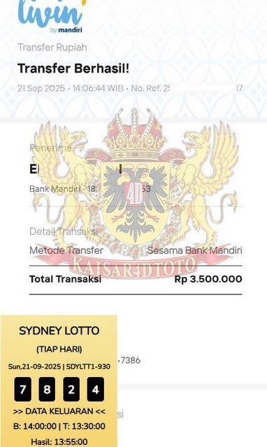 BUKTI JACKPOT KAISAR4DTOTO